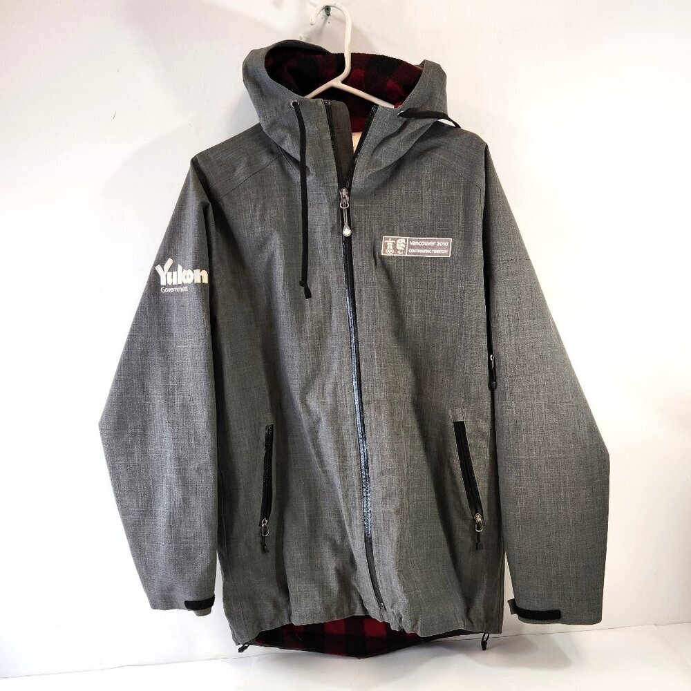 Vancouver 2010 Olympics Coat Jacket Mens Small Yukon Government Gray Hudsons Bay